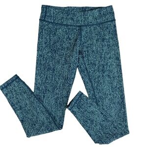 Ivivva by Lululemon Leggings Girls 14 Marbled Teal Blue Athleisure Yoga‎ Running